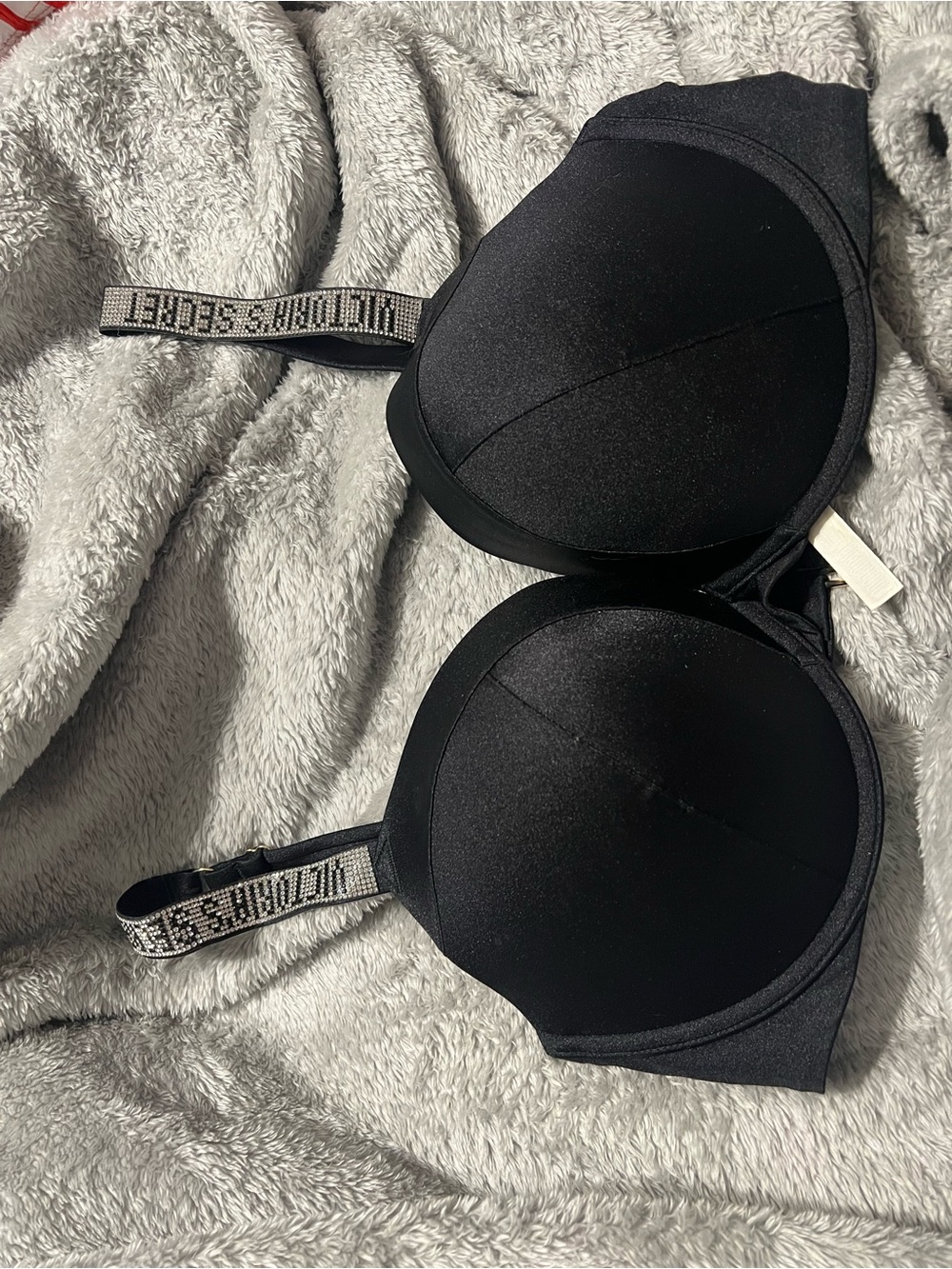 Victoria's Secret Black Padded swimsuit with Logo Straps